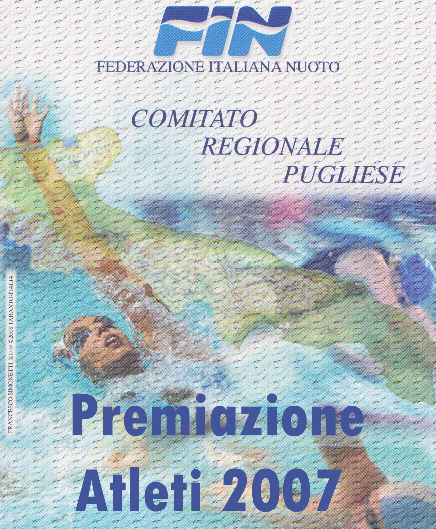 Premiazione Atleti 2007